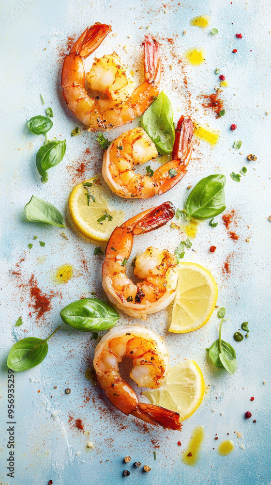 Grilled Shrimp Lemon Basil. Grilled Shrimp Lemon Basil.