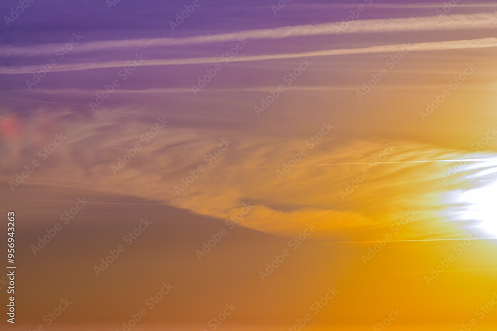 Obraz premium Colourful sunset in the clouds