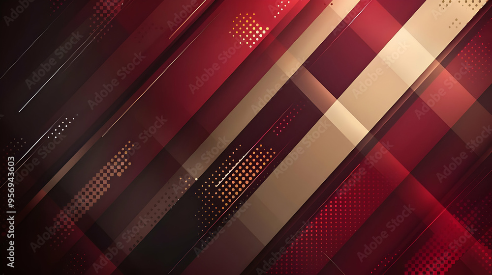 Abstract Background with Red and Gold Diagonal Stripes Abstract Background with Red and Gold Diagonal Stripes