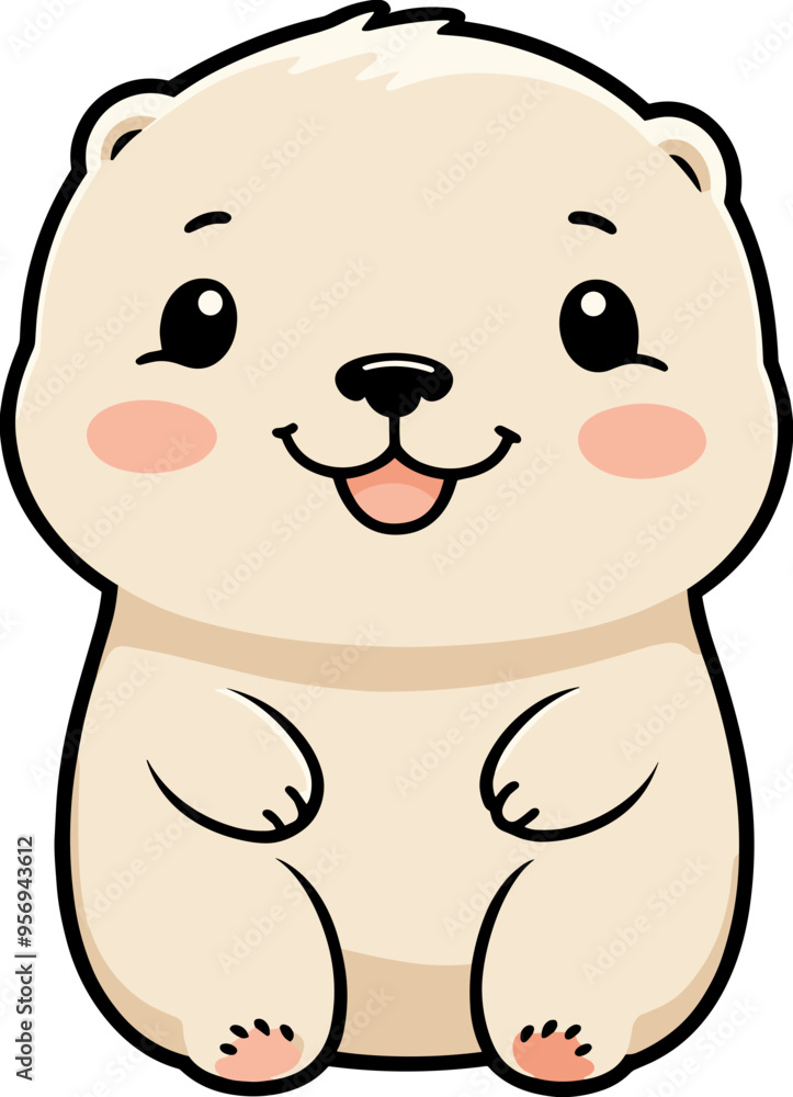 Isolated adorable baby polar bear sitting, animal cartoon character illustration png for children book, kids, activity book, baby shower, sticker, anime, nature, fantasy, drawing, icon, design, art Isolated adorable baby polar bear sitting, animal cartoon character illustration png for children book, kids, activity book, baby shower, sticker, anime, nature, fantasy, drawing, icon, design, art