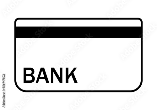 Icono negro de cartilla del banco de cuenta bancaria