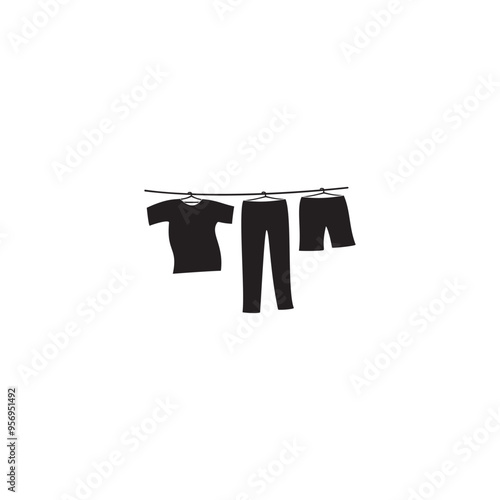 clothesline icon symbol sign vector
