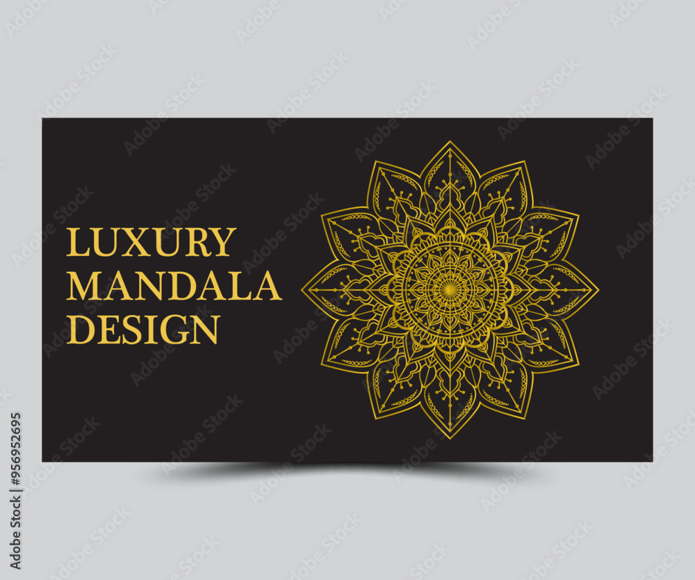Naklejka premium Luxury mandala design template