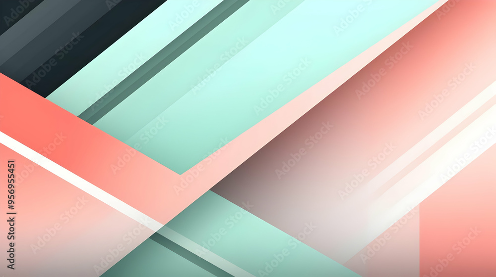 Obraz premium Abstract Background with Diagonal Shapes and Pastel Colors