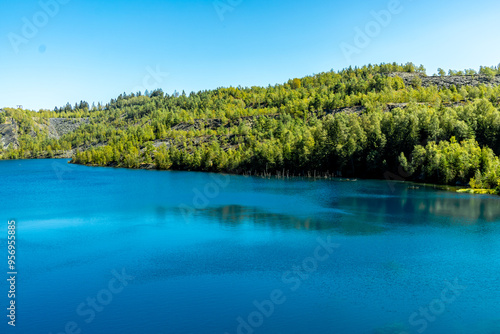 Spätsommer Wanderung durch den wunderschönen Thüringer Schieferpark bei Lehesten am Rennsteig - Thüringen - Deutschland