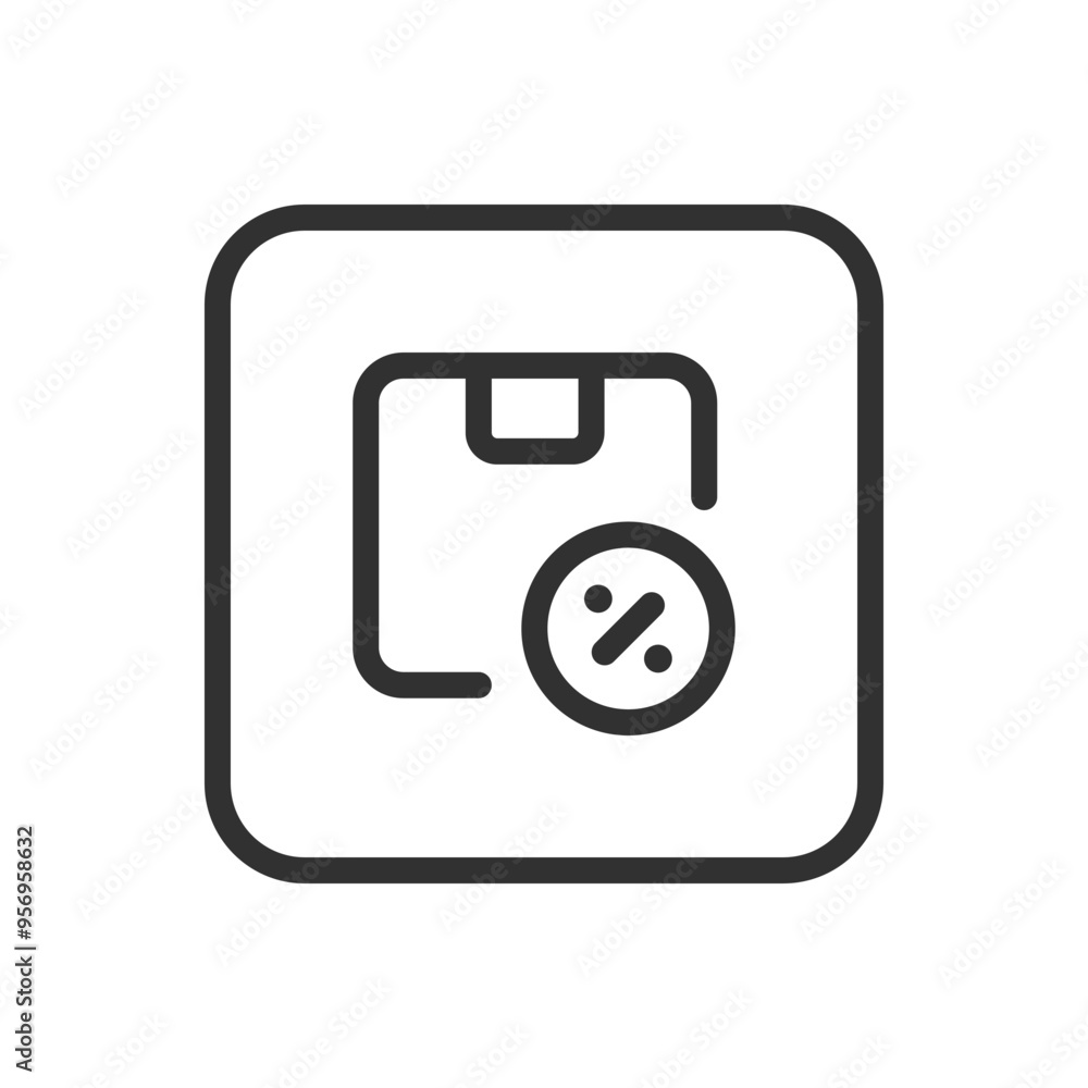 Discount package price, delivery icon. Modern, simple flat vector illustration for web site or mobile app Discount package price, delivery icon. Modern, simple flat vector illustration for web site or mobile app