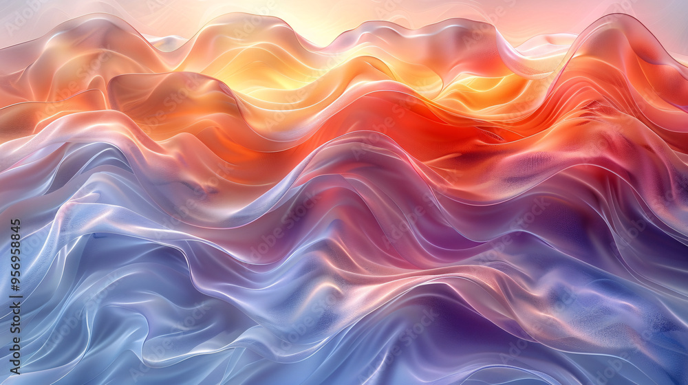 Obraz premium Abstract Colorful Waves Background