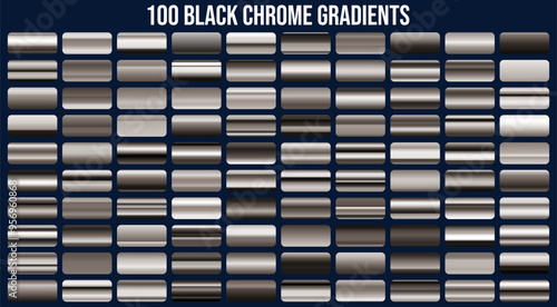 Set of gold, bronze and silver gradients, golden squares collection, textures group, background