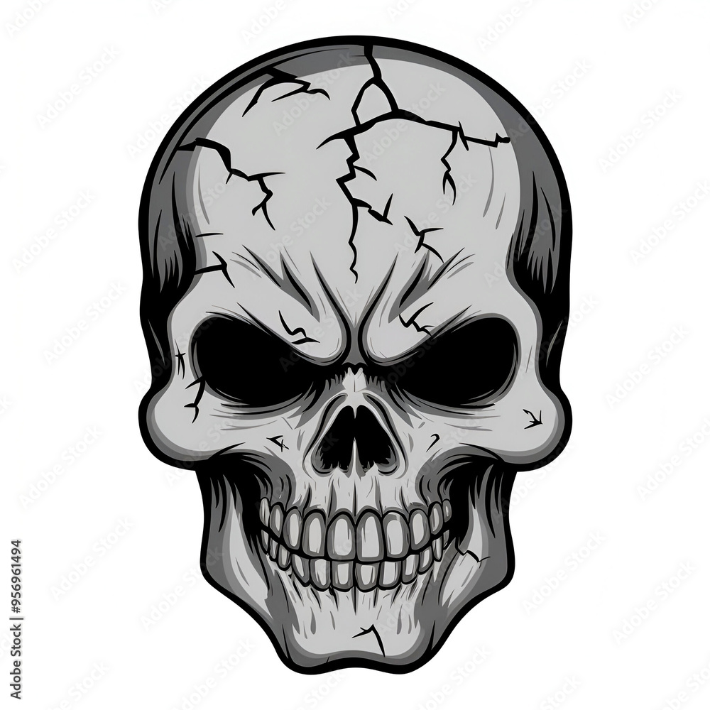 Human skull isolated on white background. Human skull isolated on white background.