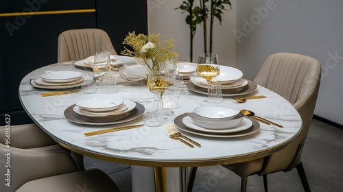 Elegant Dining Table Setting