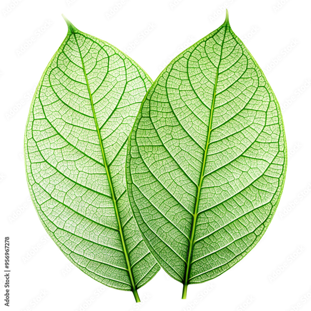 green leaf isolated on white green leaf isolated on white