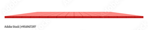 wood plank pastel red isolated on white, wood table top, table plank, wooden countertop