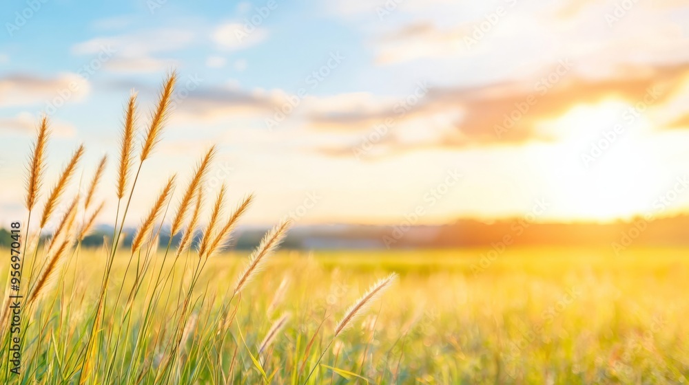 Restored prairies with native grasses swaying under a vibrant sky, symbolizing ecosystem revival, prairie restoration, native vegetation Restored prairies with native grasses swaying under a vibrant sky, symbolizing ecosystem revival, prairie restoration, native vegetation