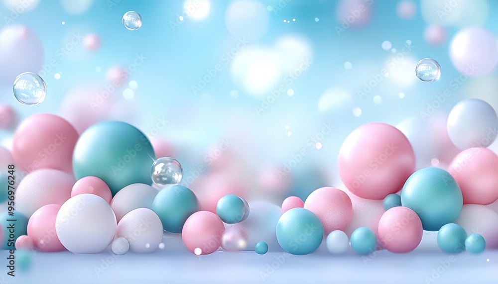 Colorful spheres in soft tones create a dreamy background, perfect for art, design, or festive themes. Colorful spheres in soft tones create a dreamy background, perfect for art, design, or festive themes.