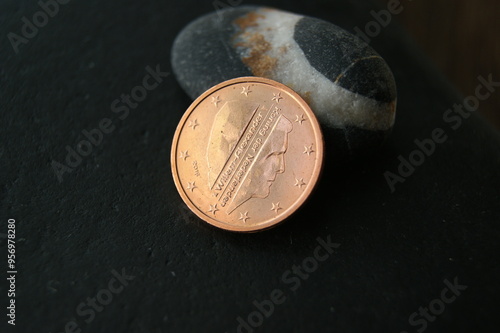 Картината върху платно 2 Euro cent coin Willem-Alexander Netherlands 2016