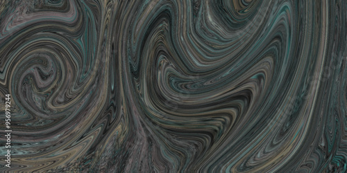Illustration of liquid acrylic resin Luxurious dark green liquid marble surface design. fluid abstract background, dark indigo, art, behance. Vibrant abstract digital paint designs background.	