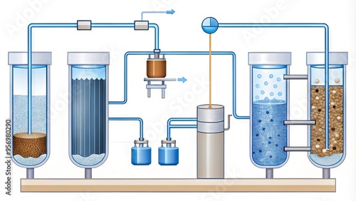 Wallpaper Mural mineral water extraction diagram Torontodigital.ca