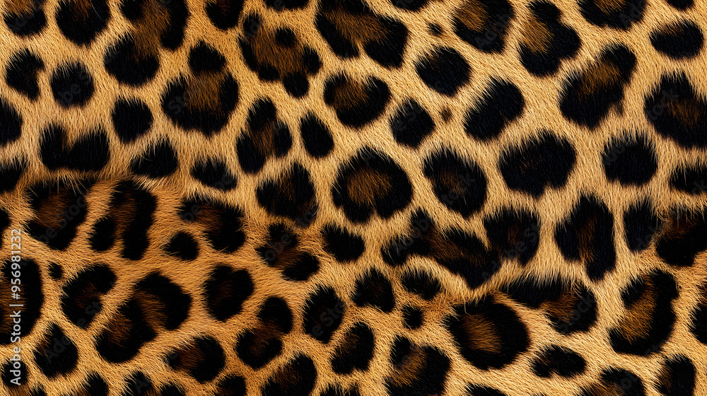 Realistic fur leopard seamless pattern Realistic fur leopard seamless pattern