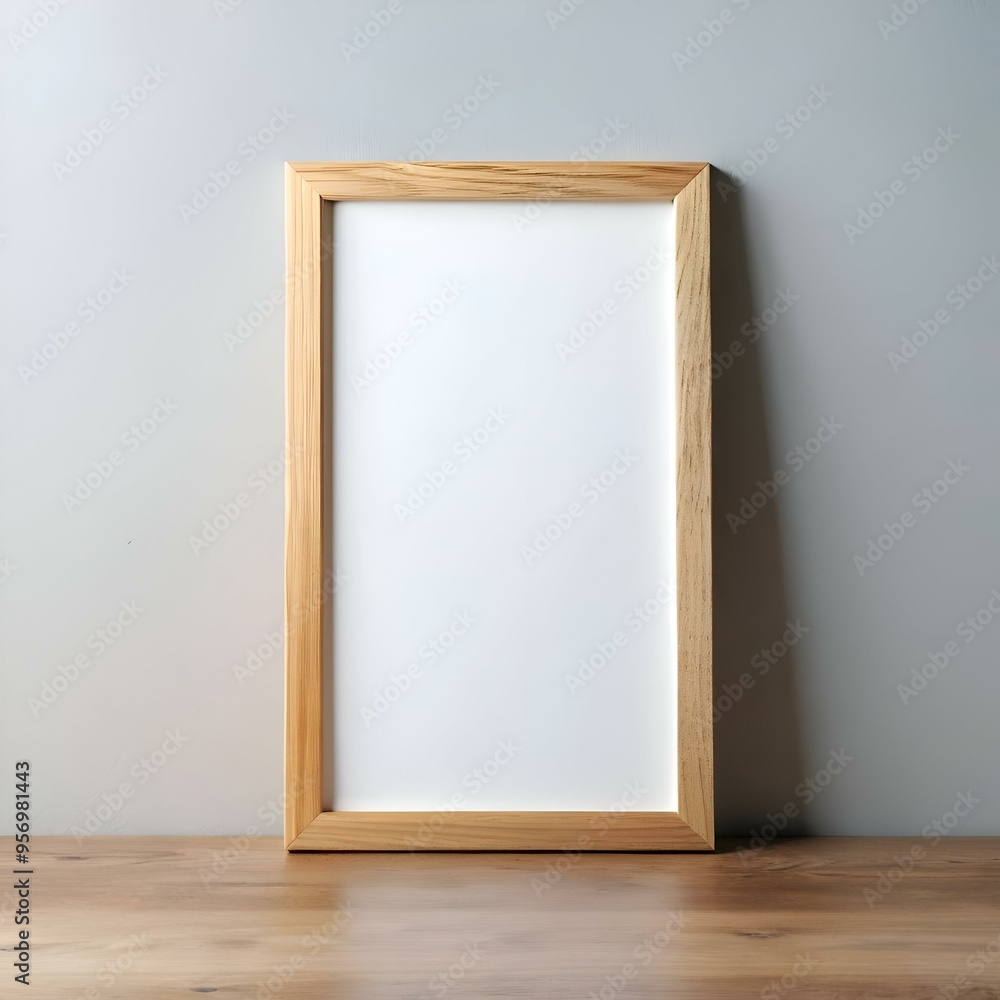A simple. elegant wooden frame mockup. perfect for showcasing profile pictures. branding. or artwork. A simple. elegant wooden frame mockup. perfect for showcasing profile pictures. branding. or artwork.