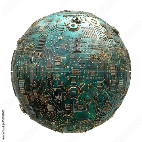 globe on a white background