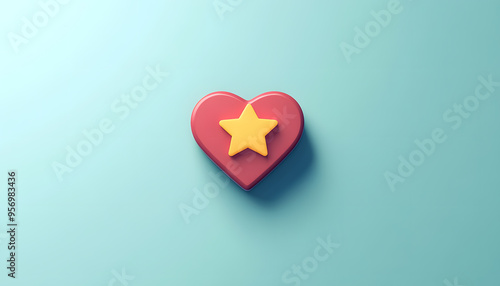 A single, small icon or symbol, such as a star or heart, centered on a solid background.