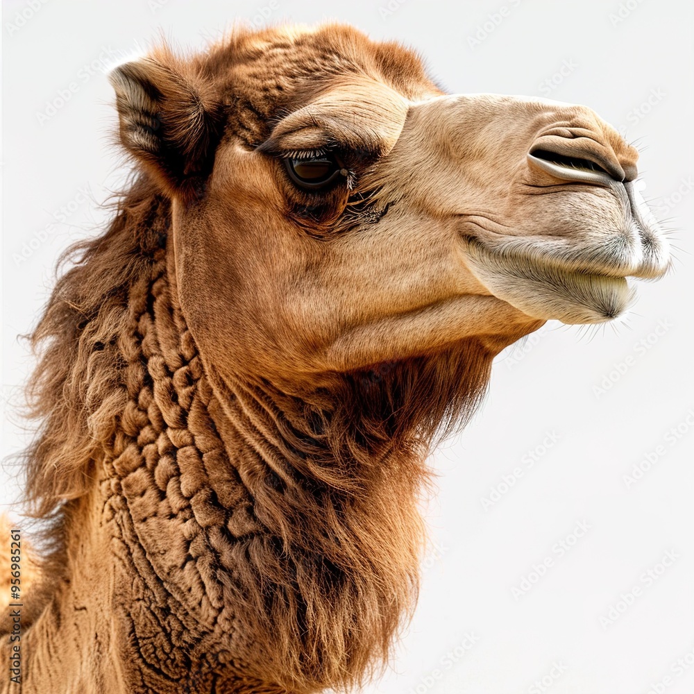 Obraz premium Isolated Transparent Background Bactrian Camel