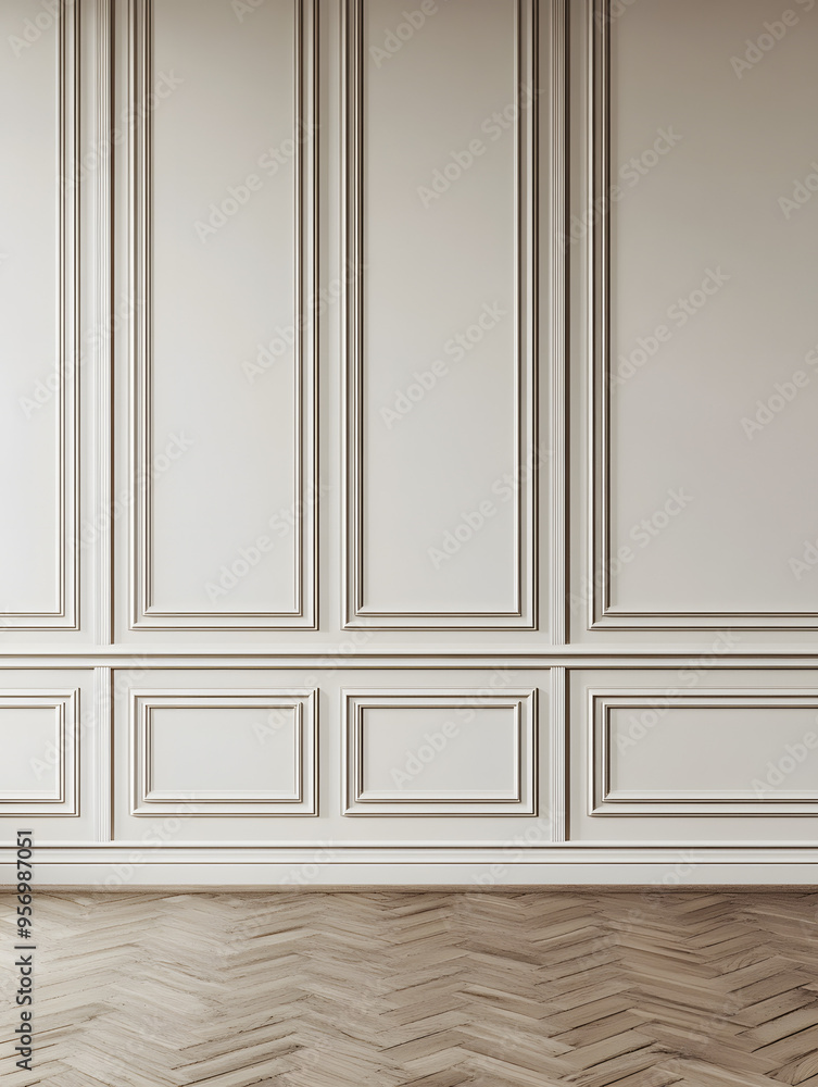 Elegant Empty Wall with Classic Wood Paneling for Mockups and Branding
Elegant Empty Wall with Classic Wood Paneling for Mockups and Branding