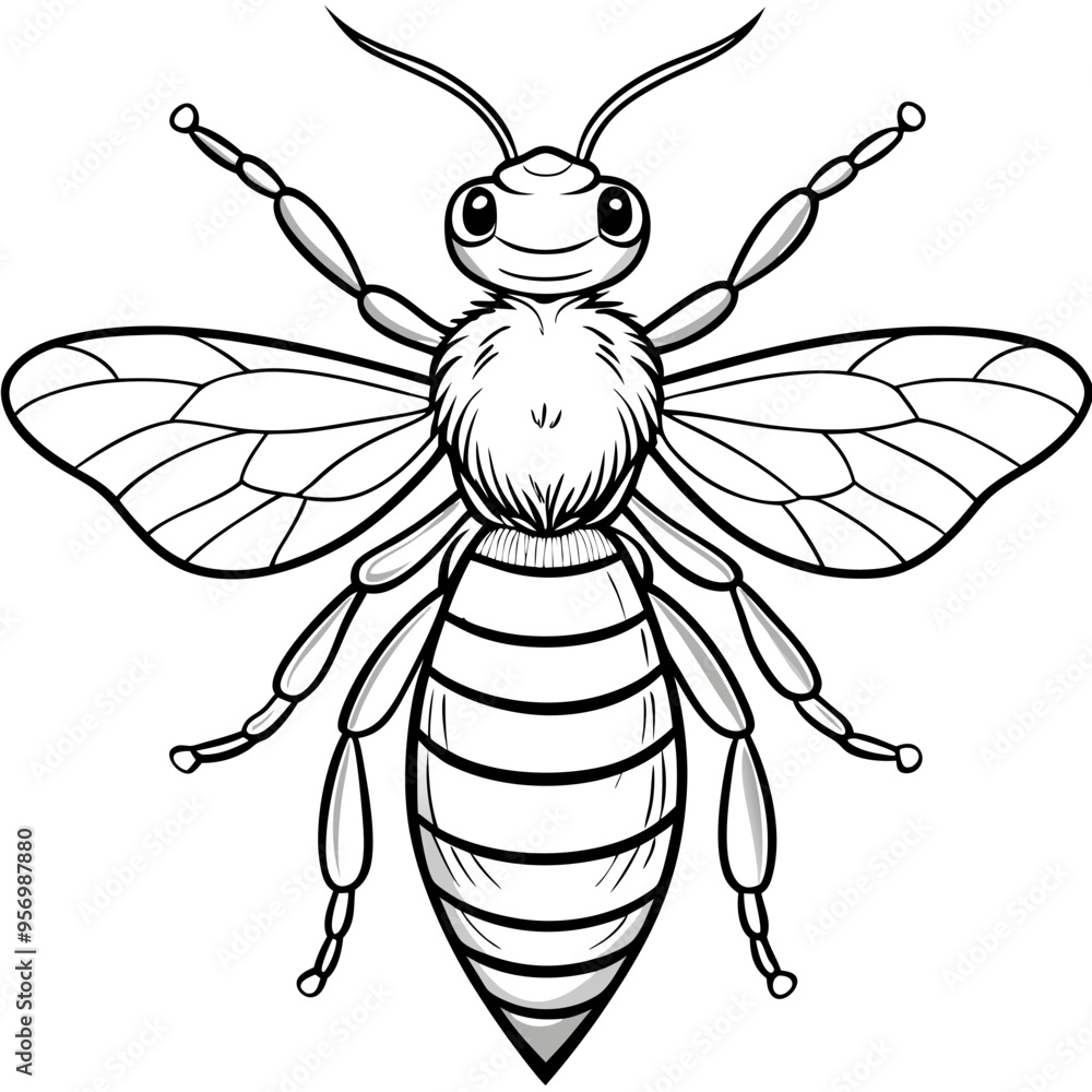 vector illustration of a bee vector illustration of a bee