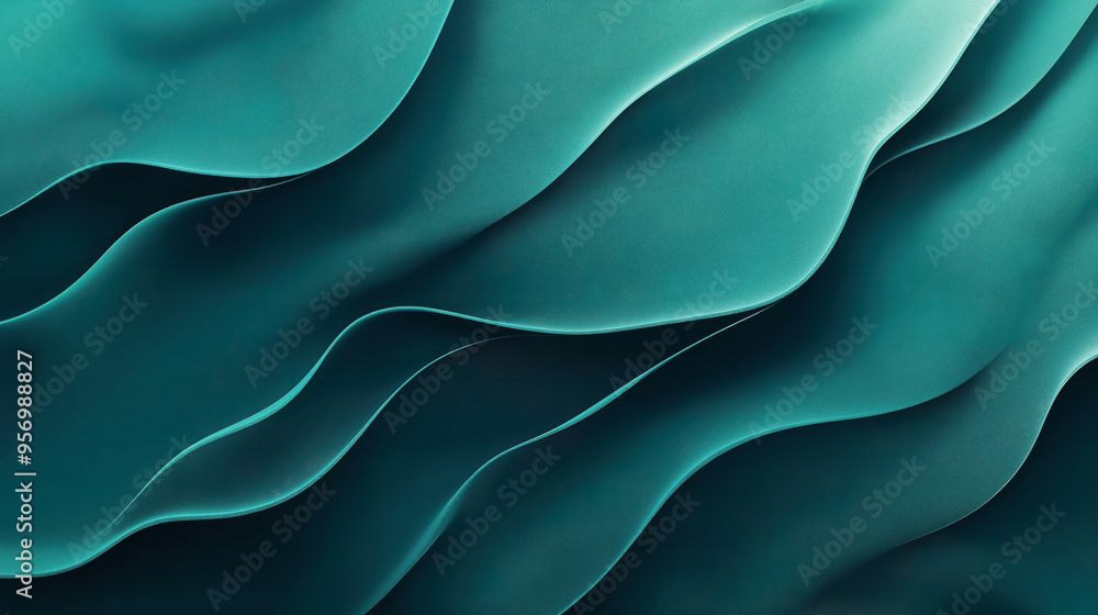 An abstract background featuring smooth, flowing teal and green waves with a soft texture, creating a modern and elegant visual effect. An abstract background featuring smooth, flowing teal and green waves with a soft texture, creating a modern and elegant visual effect.