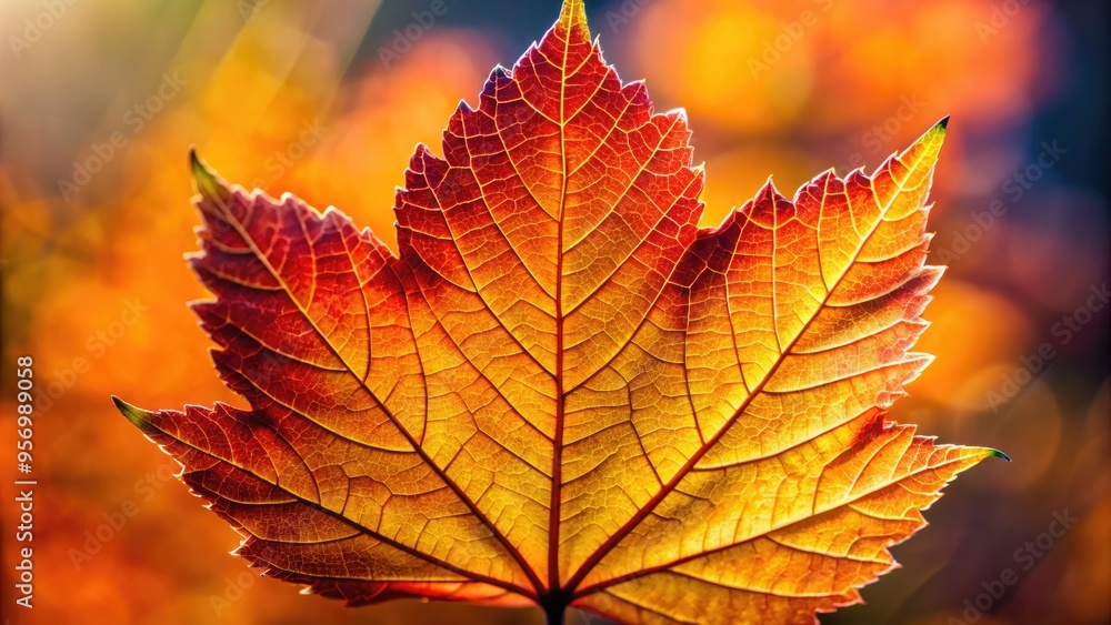 Fototapeta premium Close+up+of+a+leaf+in+autumn