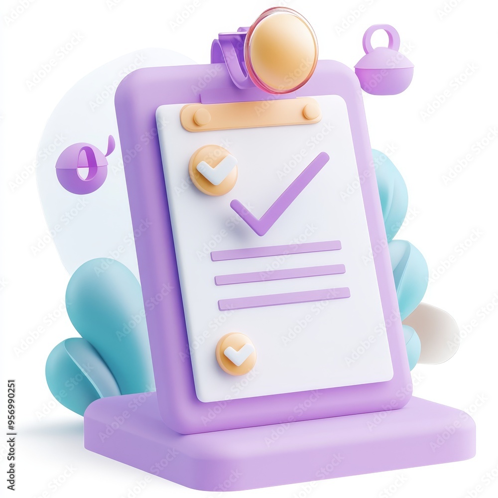 Icon of a stack of papers. Confirmed or approved documents. Business icon. 3D illustration. Icon of a stack of papers. Confirmed or approved documents. Business icon. 3D illustration.