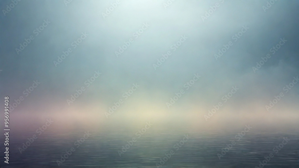 Dreamy foggy landscape in pastel colors Dreamy foggy landscape in pastel colors