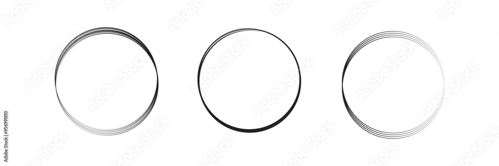 Circle frame set. Round frame set. Geometric line circle design frames. Round shape borders. Hand drawning circle line sketch set. scribble doodle round circles for message note mark design element. Circle frame set. Round frame set. Geometric line circle design frames. Round shape borders. Hand drawning circle line sketch set. scribble doodle round circles for message note mark design element.