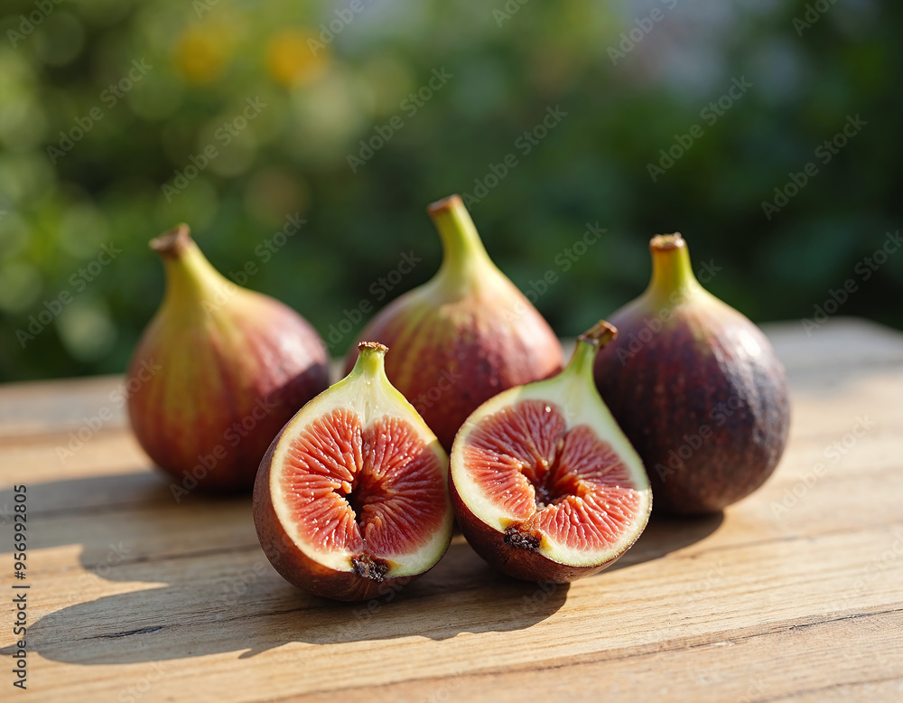 Fresh Ripe Figs, Minimalist Food Photography, perfect for organic fruit branding, healthy eating, and natural food designs Fresh Ripe Figs, Minimalist Food Photography, perfect for organic fruit branding, healthy eating, and natural food designs