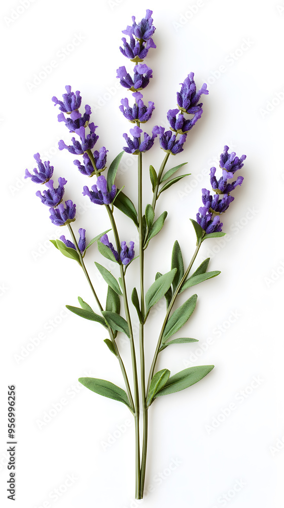 Naklejka premium Lavender flowers isolated on white background
