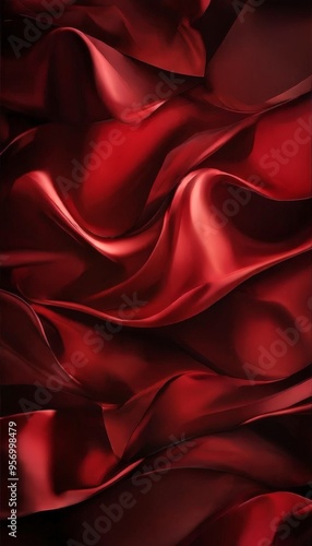 red silk background