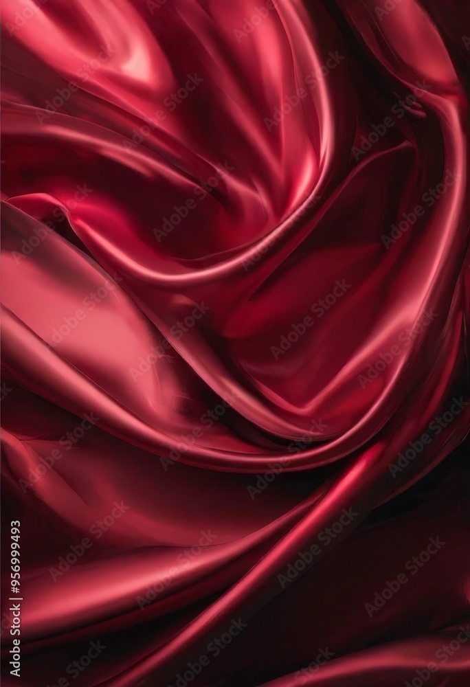 Obraz premium red silk fabric background