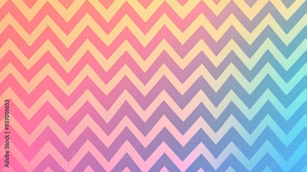 A zigzag pattern with a gradient effect, transitioning smoothly from one color to another. A zigzag pattern with a gradient effect, transitioning smoothly from one color to another.