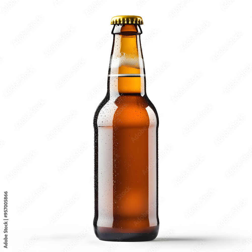 Beer bottle mock up, isolated on transparent background Beer bottle mock up, isolated on transparent background