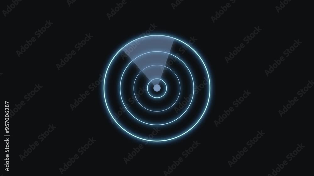 Digital Technology Radar Screen Animation Background. Digital Technology Radar Screen Animation Background.