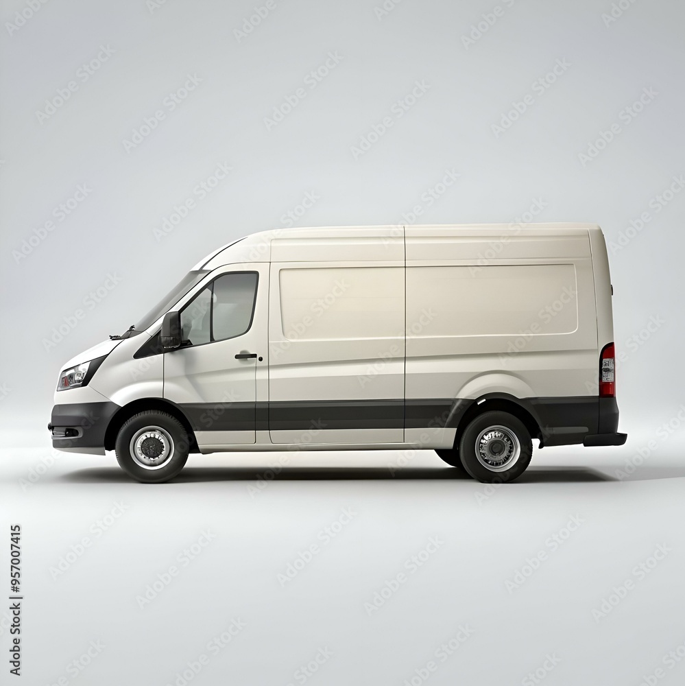 A clean white van with a blank canvas on its side. perfect for showcasing your brand or design. A clean white van with a blank canvas on its side. perfect for showcasing your brand or design.