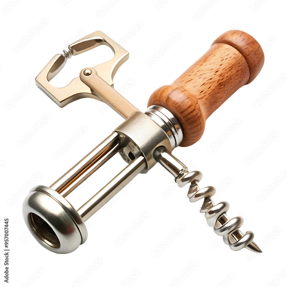 corkscrew isolated on white corkscrew isolated on white