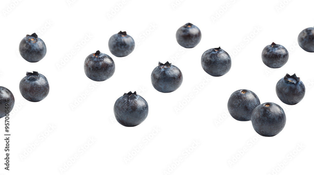 Fresh blueberries scattered on surface, showcasing their vibrant color and texture. Fresh blueberries scattered on surface, showcasing their vibrant color and texture.