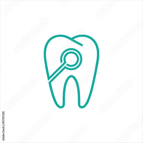 Dental clinic dentist logo