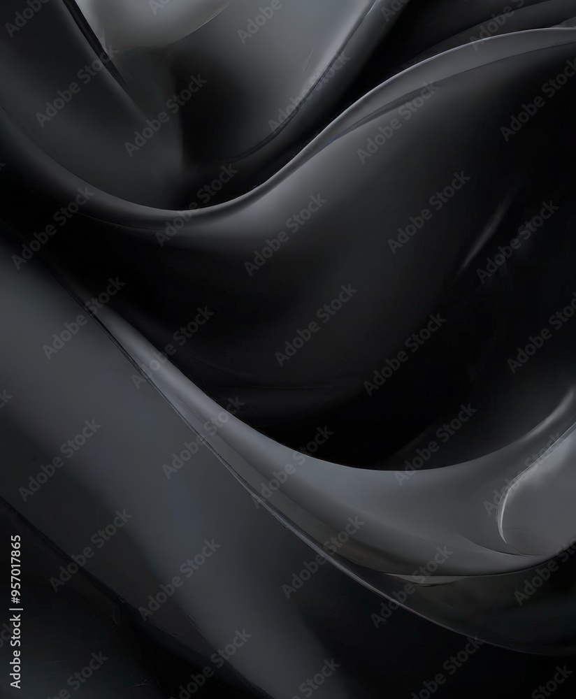 Fototapeta premium black silk fabric background