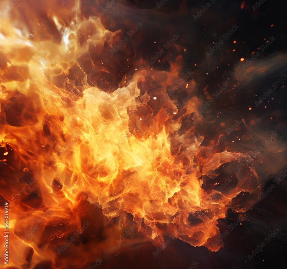 fire is burning in the air fire is burning in the air
