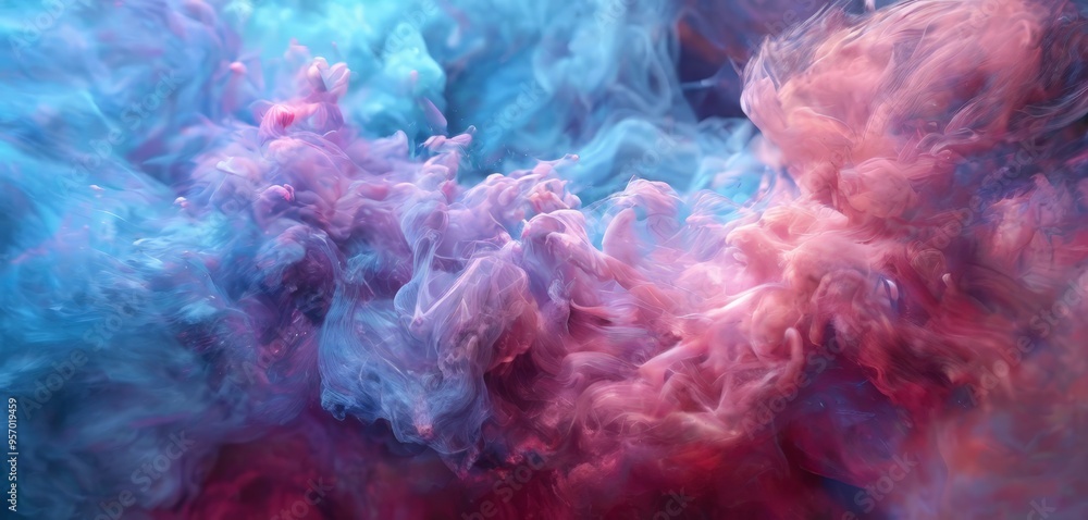Obraz premium colorful smoke in the air