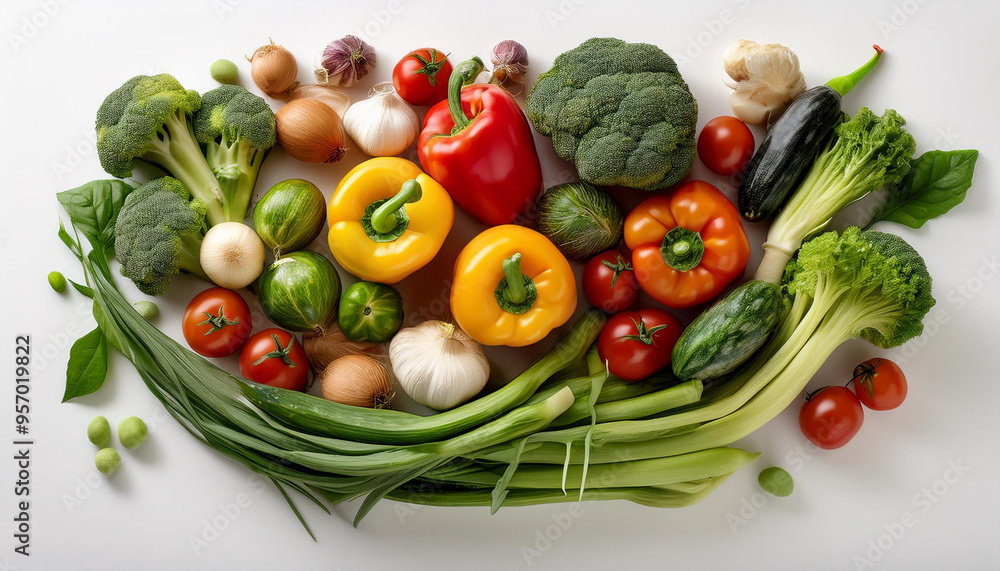 vegetables. on a white background vegetables. on a white background