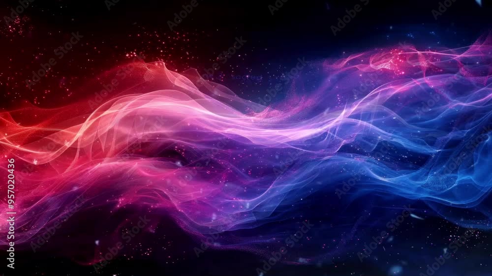 Abstract futuristic digital colorful light gradient wave dominated by bright red illuminating the darkness of the concept of magical electric art touch Abstract futuristic digital colorful light gradient wave dominated by bright red illuminating the darkness of the concept of magical electric art touch