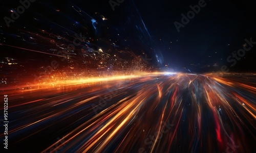 abstract motion blur light lines background